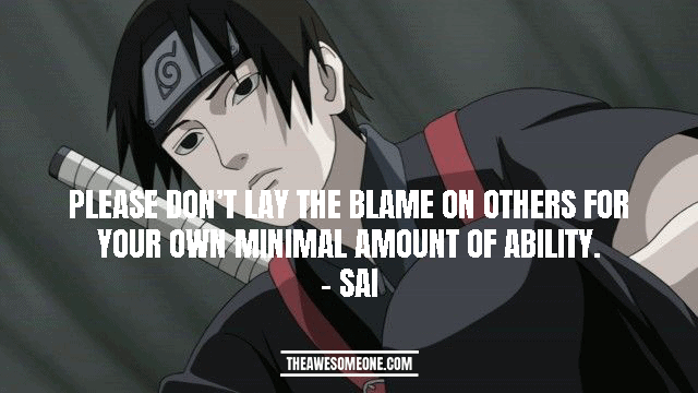 naruto sai smiling quotes