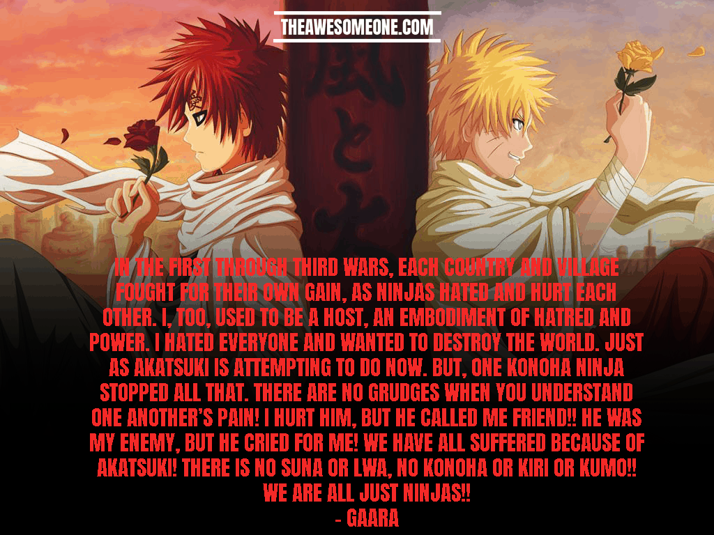 gaara quotes sayings