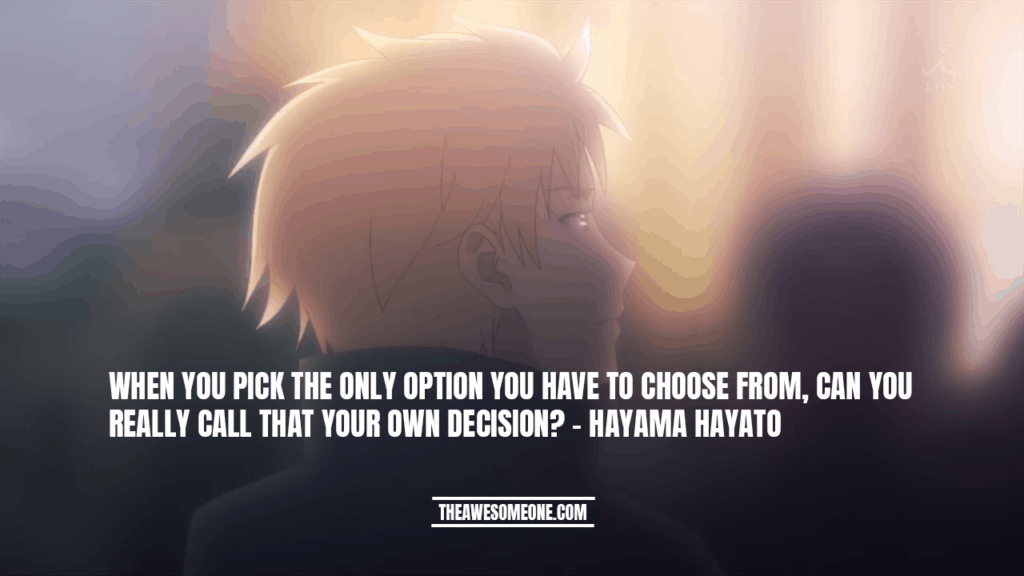 Hayama Hayato Quotes