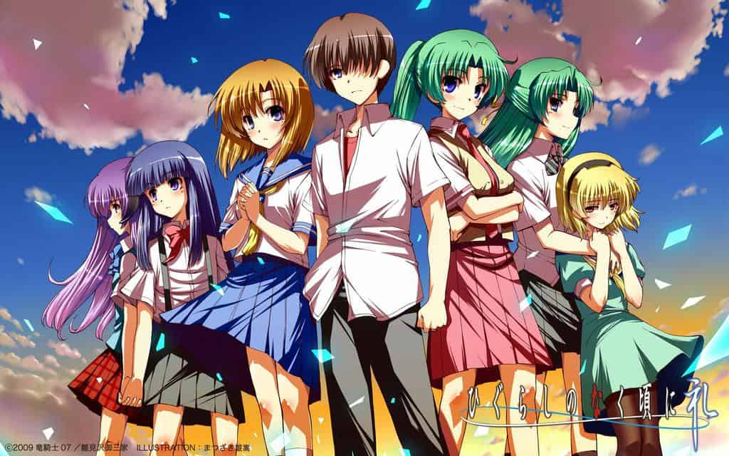 Dark Anime Series Higurashi no naku koro ni (When they Cry)