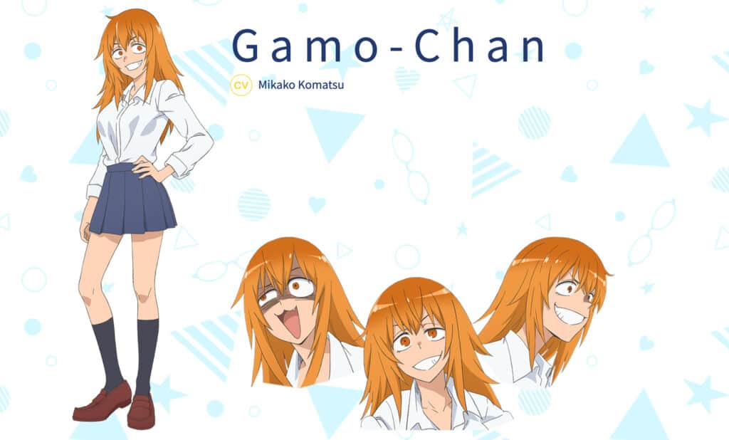 Character Visuals and Cast Gamo-chan