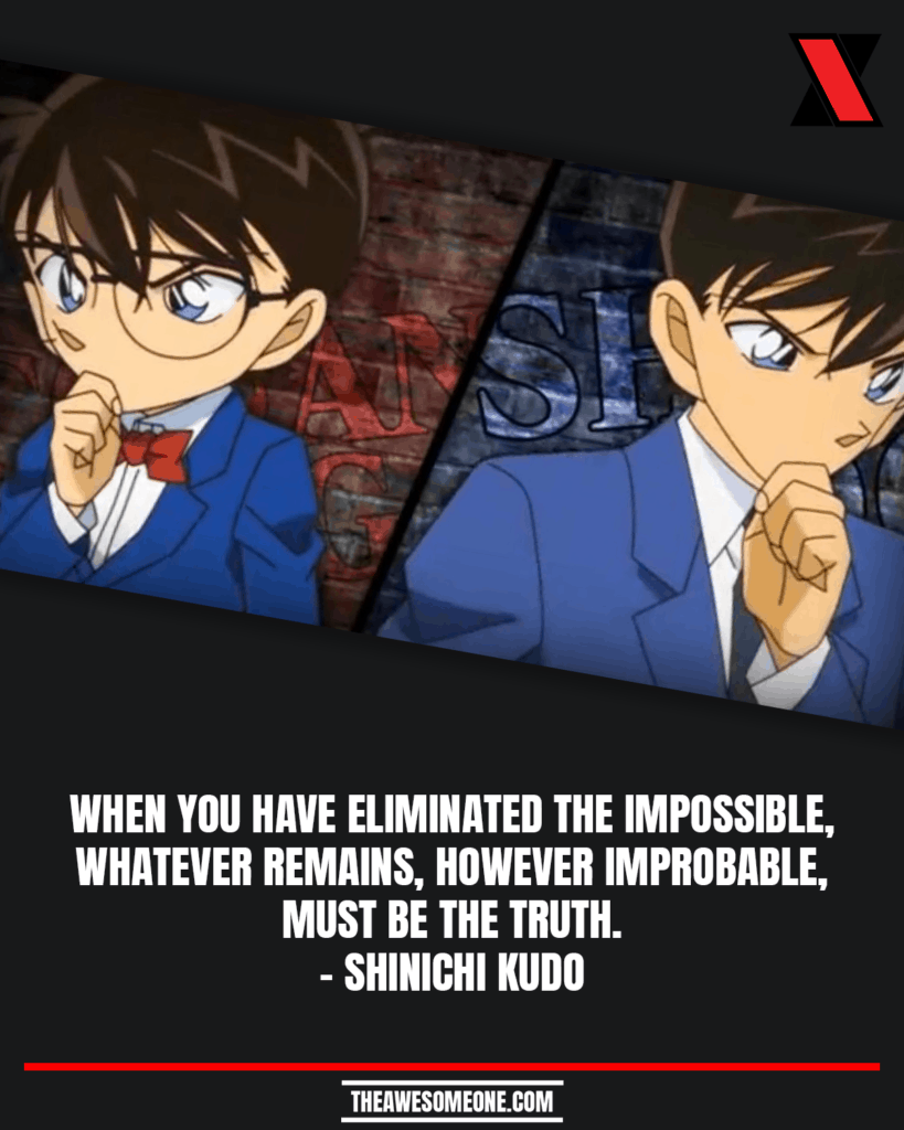 Detective Conan Quotes Shinichi Kudo