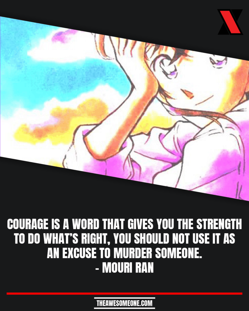 Detective Conan Quotes Mouri Ran