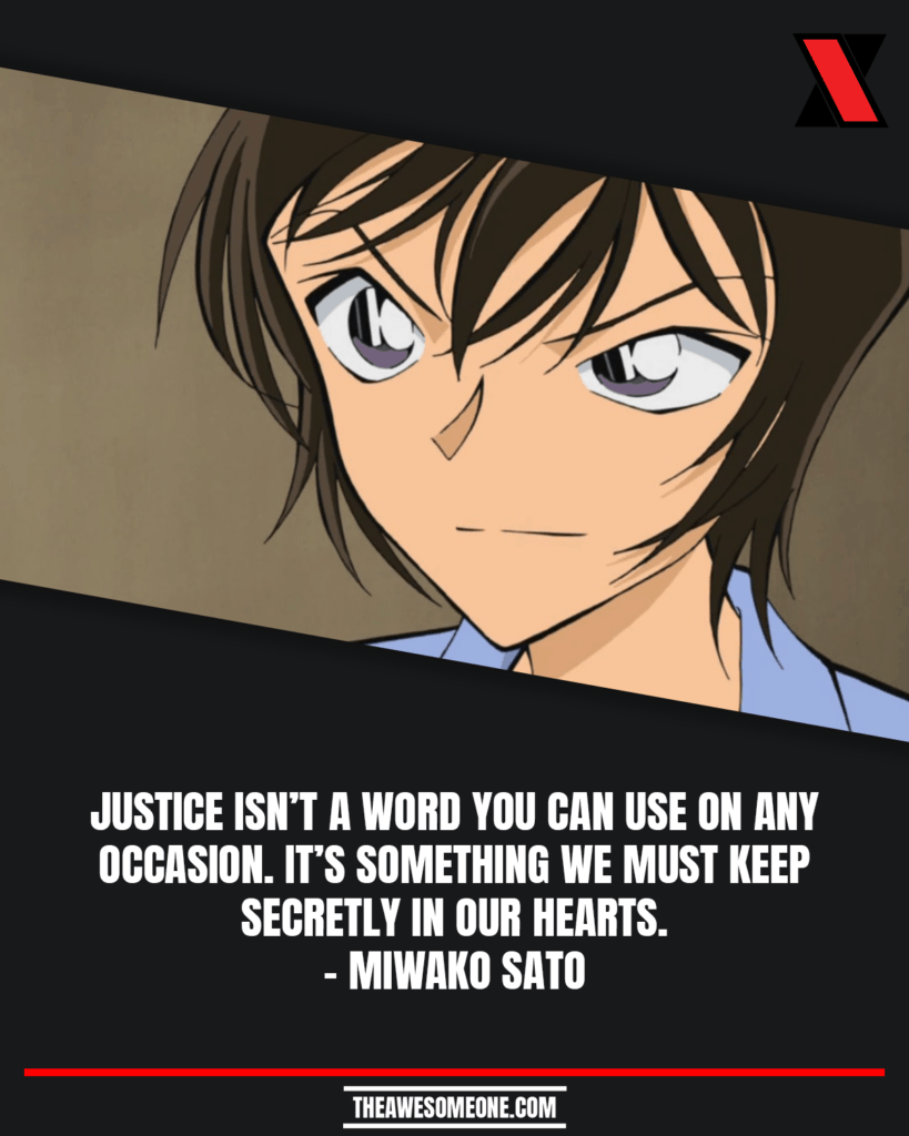 Detective Conan Quotes Miwako Sato