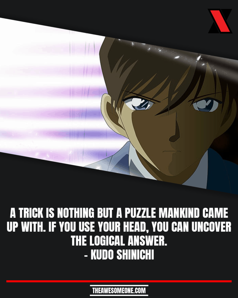 Detective Conan Quotes Kudo Shinichi
