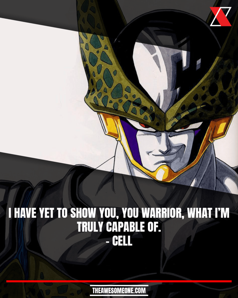 Dragon Ball Z Quotes Cell