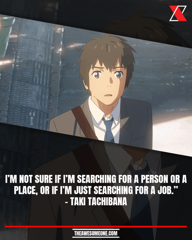 Your Name Quotes Taki Tachibana