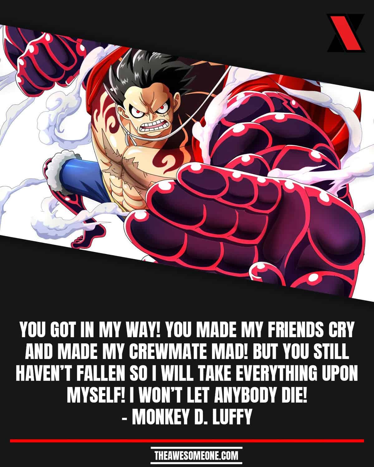 One Piece Quotes Monkey D. Luffy