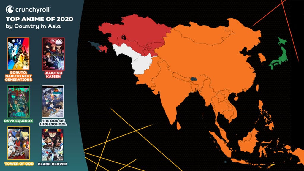 Most Popular Anime 2020 Asia